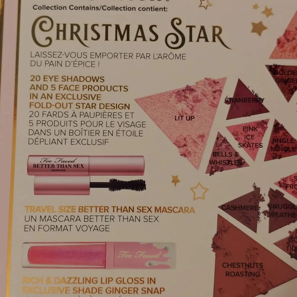 🎄FIRM! NWT TOO FACED CHRISTMAS STAR LIMITED EDITION MAKEUP COLLECTION